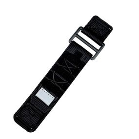 Ремінець для годинника Nylon Pro Black 22 мм