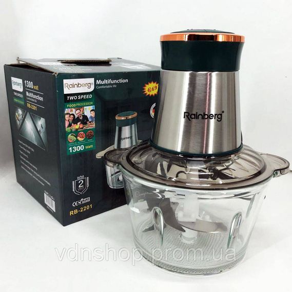 Ергономічний блендер для кухні, Блендер побутовий електричний, Універсальний подрібнювач для продуктів JY-10 | Зображення 2