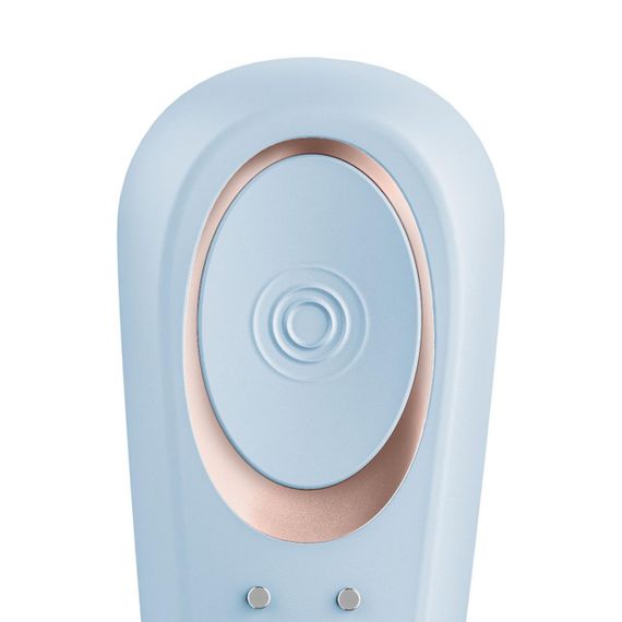 Вібратор для пар Satisfyer Double Classic Light Blue з одним моторчиком Sex Aura | Зображення 4