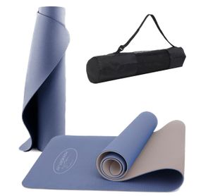 Килимок для йоги та фітнесу Паверплей 4150 TPE Premium Performance Mat Синій (183x61x0.6)