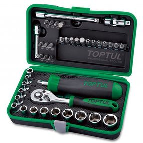 Профессиональный набор инструмента 1/4" TOPTUL 41шт GADW4101