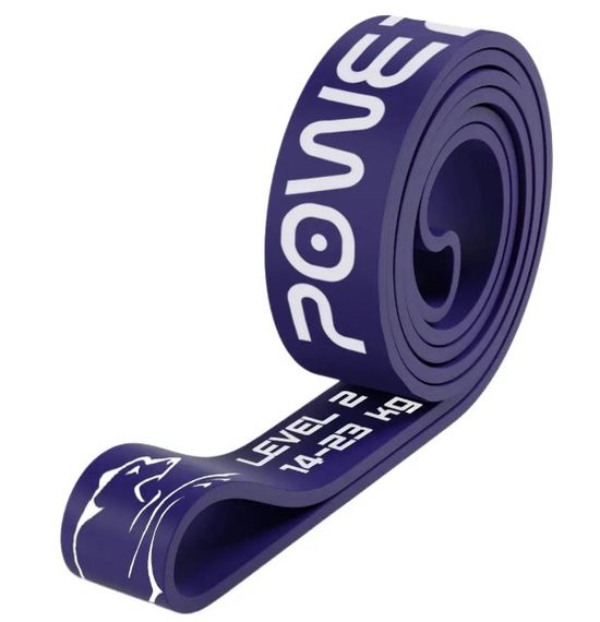 Еспандер-петля (гумка для фітнесу і кроссфіту) PowerPlay 4115 Power Band Фіолетова (14-23kg) (PP_4115_Purple_(14-23kg))