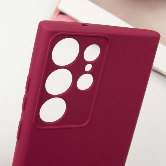 Чохол Silicone Cover Lakshmi Full Camera (AA) для Samsung Galaxy S25 Ultra Бордовий / Marsala | Зображення 4