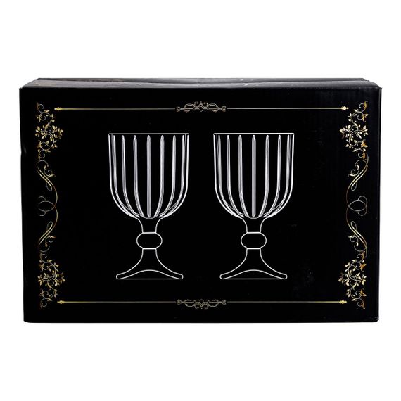 Набір келихів для вина 6 штук 400 мл скляні подарункові келихи на ніжці HP-YH-66 | Зображення 4