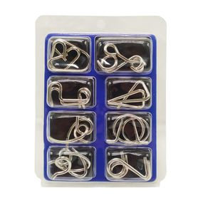 Набір металевих головоломок  2088F-G, 8 шт Блакитний