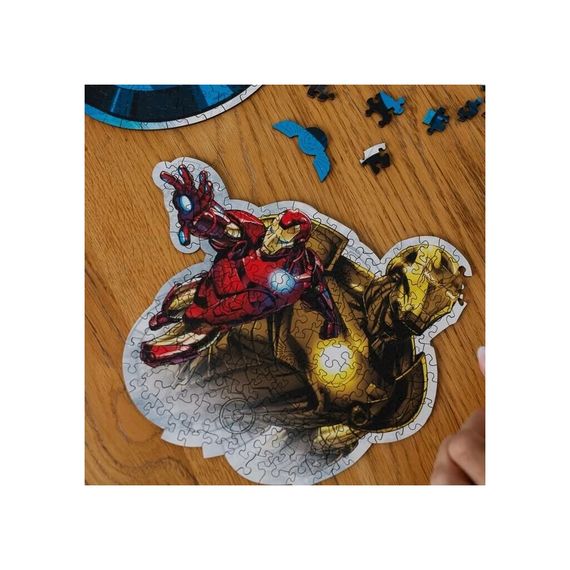 Пазл Trefl Wooden Marvel Heroes Відважна залізна людина 160 елементів (5900511201833) | Зображення 2