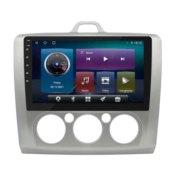 Штатная магнитола Lesko для Ford Focus II Рестайлинг 2007-2011 экран 9" 4+64 4G+CarPlay GPS Premium форд фокус | Зображення 1