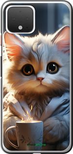 Чохол на Google Pixel 4 Білий кіт "5646t-1755-2448"