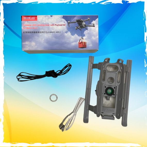 Сброс груза для DJI Mavic 2, Air2, Air2S. Сброс груза для рыбалки, охоты, военным.