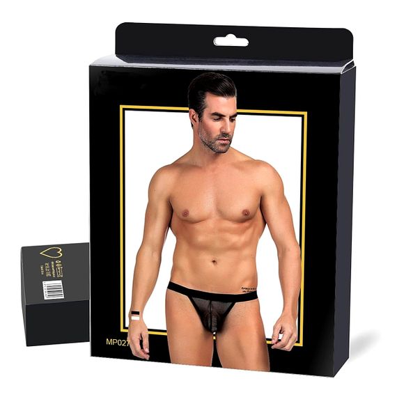 Стринги мужские Star Night в сеточку, белые, XS-M sexstyle | Зображення 6