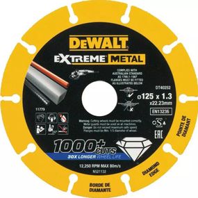 Диск алмазний DeWALT 125х1.3х22.23 мм (DT40252)