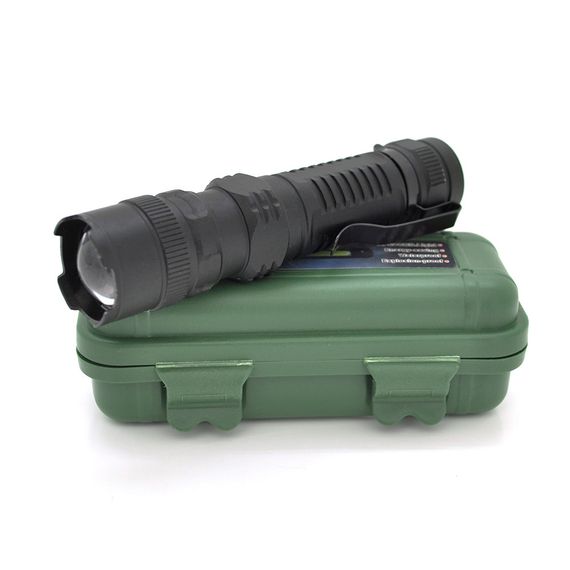 Фонарик ручной POWERMASTER MX-511.1LED CREE Q5.3W, 3 режима, ZOOM, Black, USB