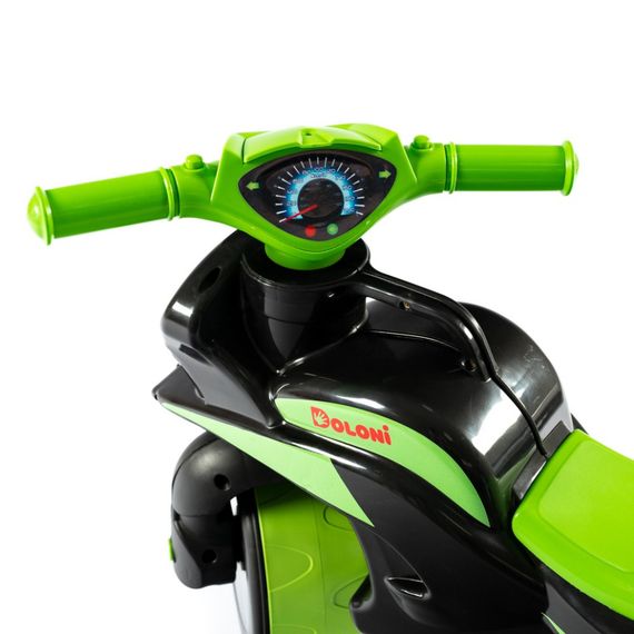 Мотобайк беговел Doloni Toys 0138/590 Чорно-Зелений | Зображення 2