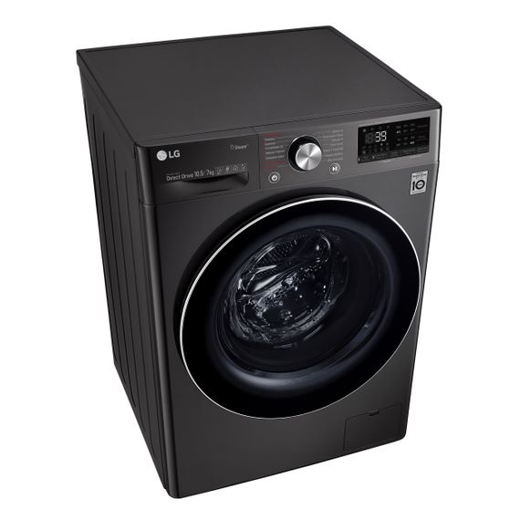 Стир.-сушильная машина LG F4V9RC9P, 10,5кг (7кг), 1400, A, Пар, глубина 56см, Дисплей, Инвертор, Черный (F4V9RC9P) | Зображення 8