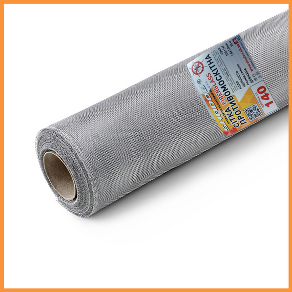 Сетка от комаров1.4х30 м (серая) москитная сетка в рулонах | Зображення 1