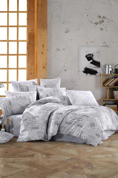 Постільна білизна EVA Ranforce 160 х 220 см. Albi Gri