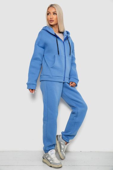 Спортивный костюм женский на флисе, цвет джинс, 238R5715-1 | Зображення 2