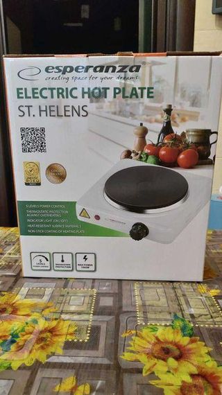 Електроплита настільна Esperanza EKH-003W, 1000 Вт, 1 конфорка, механічне управління | Зображення 4