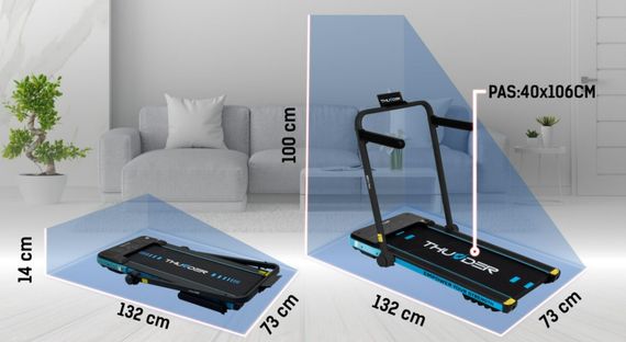 Бігова доріжка THUNDER IMPACT-BLUE | Зображення 2