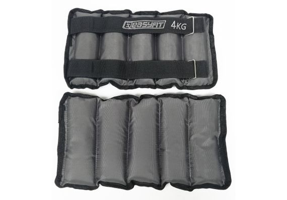 Обтяжувачі EasyFit 2 х 4 кг для ніг та рук з металом (EF-AWTМ-400) | Зображення 3