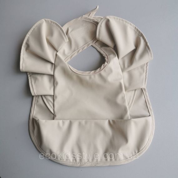 Дитячий багаторазовий не промокаючий нагрудник фартушок з рюшами | Зображення 1