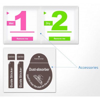 Стекло защитное 2E Samsung Galaxy Tab A7 Lite(SM-T225), 8.4"(2021), 2.5D, Clear (2E-G-TABA7L-LT2.5D-CL) - Топ | Зображення 3