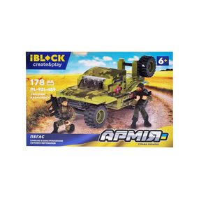 Дитячий конструктор Армія IBLOCK із фігурками Конструктор для дітей військова техніка Айблок Пегас