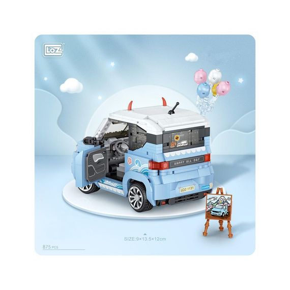 Конструктор LOZ mini Автомобіль MINI блакитний (1131) | Зображення 6
