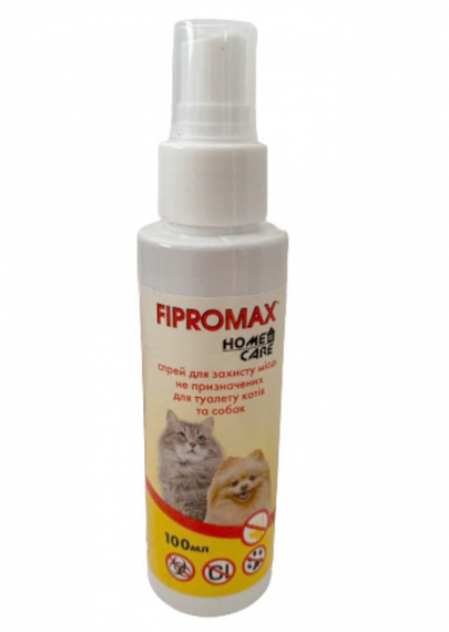 Спрей FIPROMAX Home Care для защиты мест не предназначенных для туалета кошек и собак, 100 мл