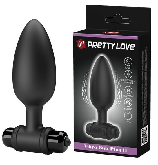 Анальний стимулятор з вібрацією Pretty Love Vibra Butt Plug II, BI-040107 Sex Aura