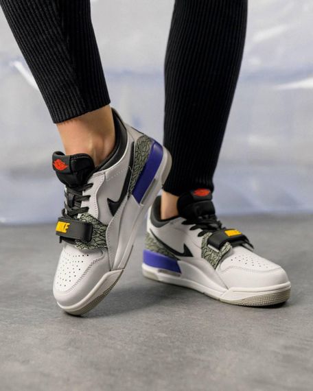 Кросівки Air Jordan Legacy 312 Low White Black Purple , В'єтнам B1403 37 23.5 см | Зображення 4