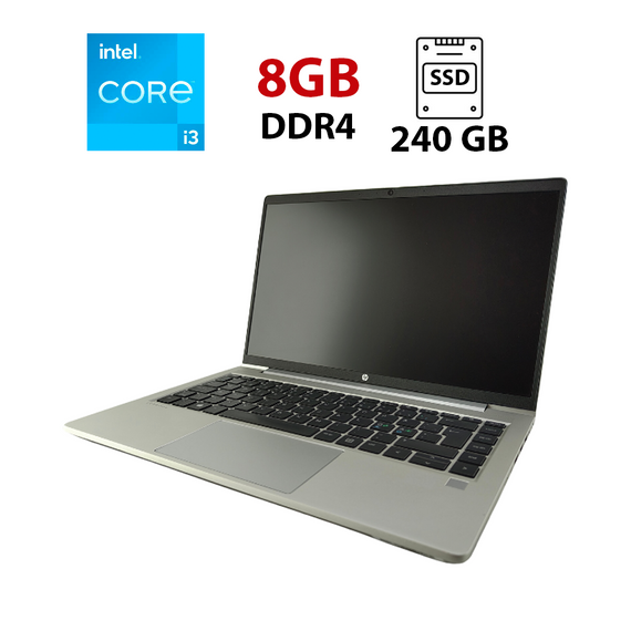 Ультрабук HP ProBook 440 G8 / 14" (1366x768) TN / Intel Core i3-1115G4 (2 (4) ядра по 3.0 - 4.1 GHz) / 8 GB DDR4 / 240 GB SSD / Intel UHD Graphics / WebCam б/у