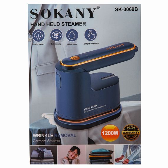 Відпарювач Sokany SK-3069 Ручний 1200 Вт синій | Зображення 8