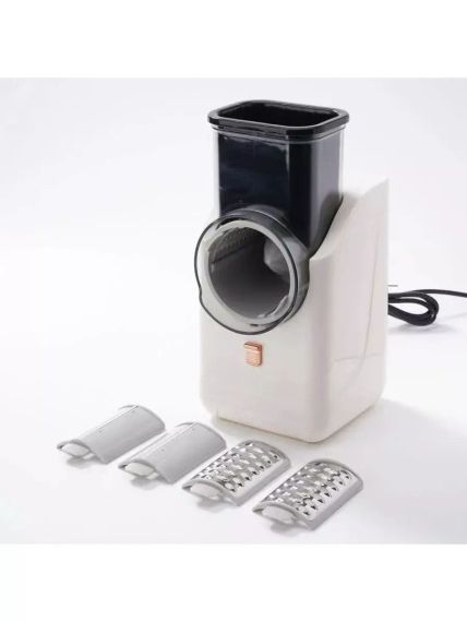 Многофункциональная овощерезка электрическая 4в1 12V/ слайсер - терка, шинковка 1983 | Зображення 2