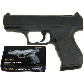 Детский пистолет на пульках "Walther P99" Galaxy G19 Металл, черный