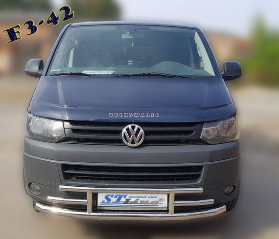 Нижняя губа F3-42 (нерж) для Volkswagen T5 2010-2015 гг | Зображення 1