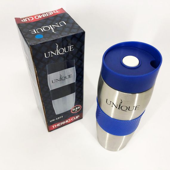 Термокухоль UNIQUE UN-1072 0.38 л, Термокухоль для дітей, Термос для питної води. Колір: синій | Зображення 4