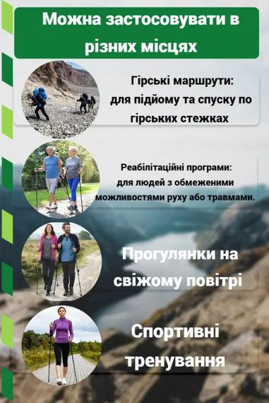 Палиці для скандинавської ходьби PowerPlay 9104 Lykke Black/White 80-135 см (пара) (PP_9104_LYKKE_Bl/White) | Зображення 7