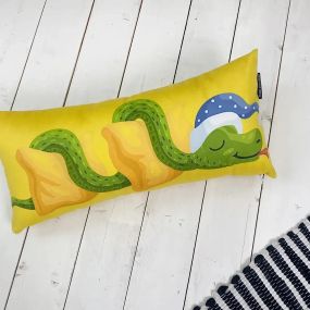 Подушка для дивану оксамитова Змійка 50x24 см (52BP_25NG001)