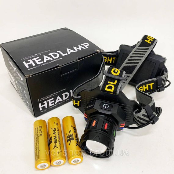 Ліхтар для голови зі світлодіодами, Налобний світлодіодний ліхтар для нічних прогулянок YQ-80 | Зображення 2