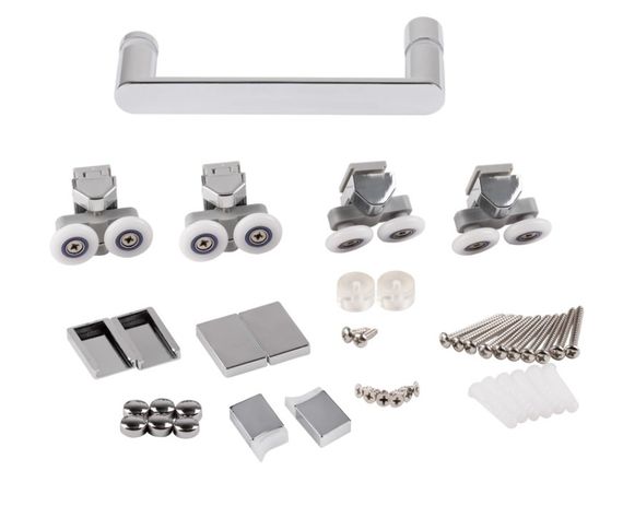 Душові двері в нішу Qtap Taurus CRM2012-13.C6 120-130x200 см, скло Clear 6 мм, покриття CalcLess (TAUCRM201213C6) | Зображення 1