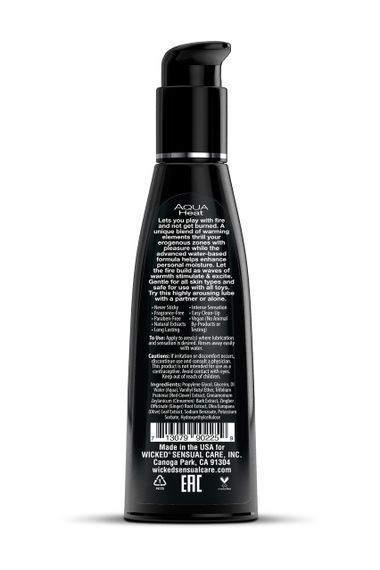 Лубрикант збуджуючий з ефектом зігрівання WICKED AQUA HEAT на водній основі, 120 мл sexstyle | Зображення 1