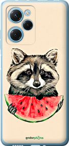 Чохол на Xiaomi Poco X5 Pro 5G Єнотик з кавуном "4605u-3027-2448"