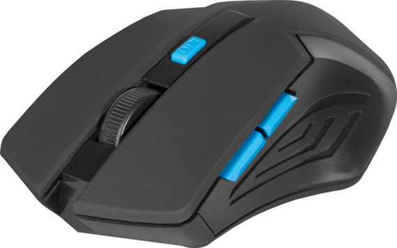 Мишка Defender Accura MM-275 Black-Blue (52275) | Зображення 1