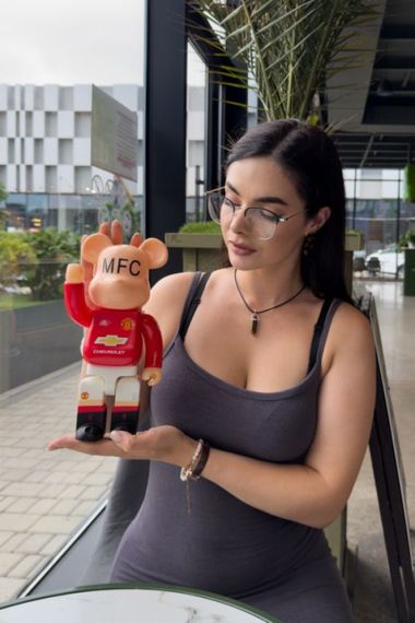 Фигурка Bearbrick MFC дизайнерська статуетка ведмідь Беарбрік 28 см mb040 червоний | Зображення 6