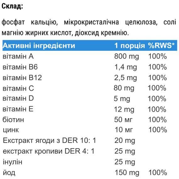 Витаминно-минеральный комплекс для спорта IronFlex Vitamin Complex 100 Tabs | Зображення 1