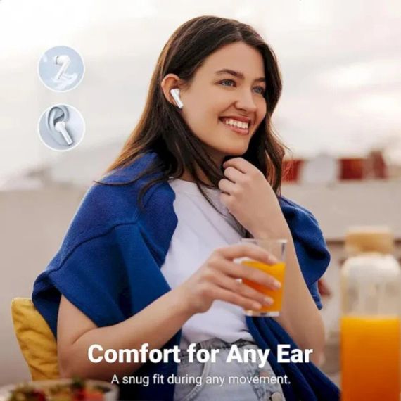Бездротові навушники UGREEN WS106 HiTune T3 Active Noise-Cancelling Wireless Earbuds (White)(UGR-90206) | Зображення 7