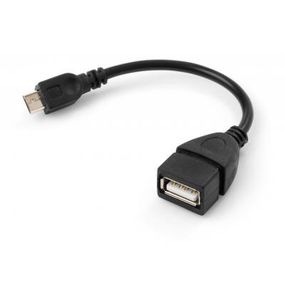 Дата кабель OTG USB 2.0 AF to Micro 5P Vinga (VCPDCOTGMBK) (VCPDCOTGMBK)