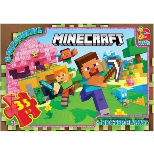 Пазлы "Minecraft" (Майнкрафт)", 35 эл