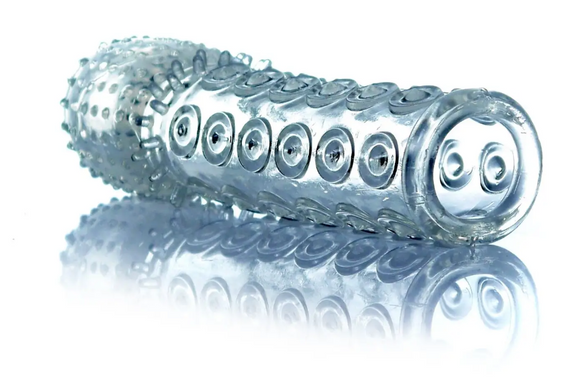 Подовжувальна рельєфна насадка-презерватив зшипами Boss Series sexstyle | Зображення 2